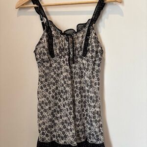 Seductivewear Floral Romantic Fairy Grunge Cami Tank Nightgown Size Small f32
